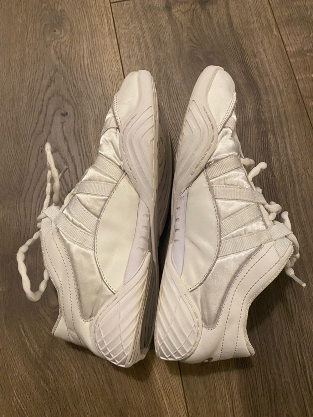 Cheer White Lace-Up Athletic Sneakers